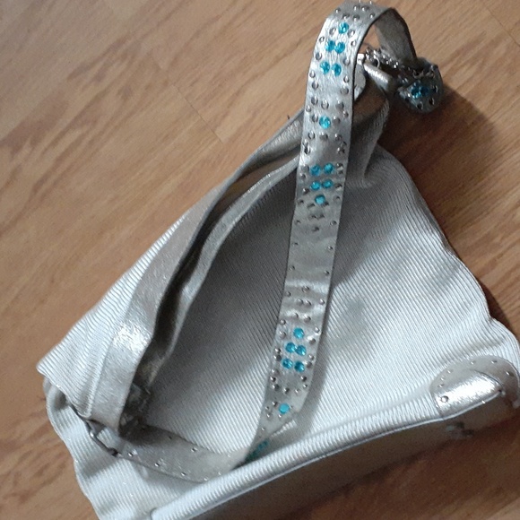 THE SAK studded hobo bag leather trim - Picture 5 of 10